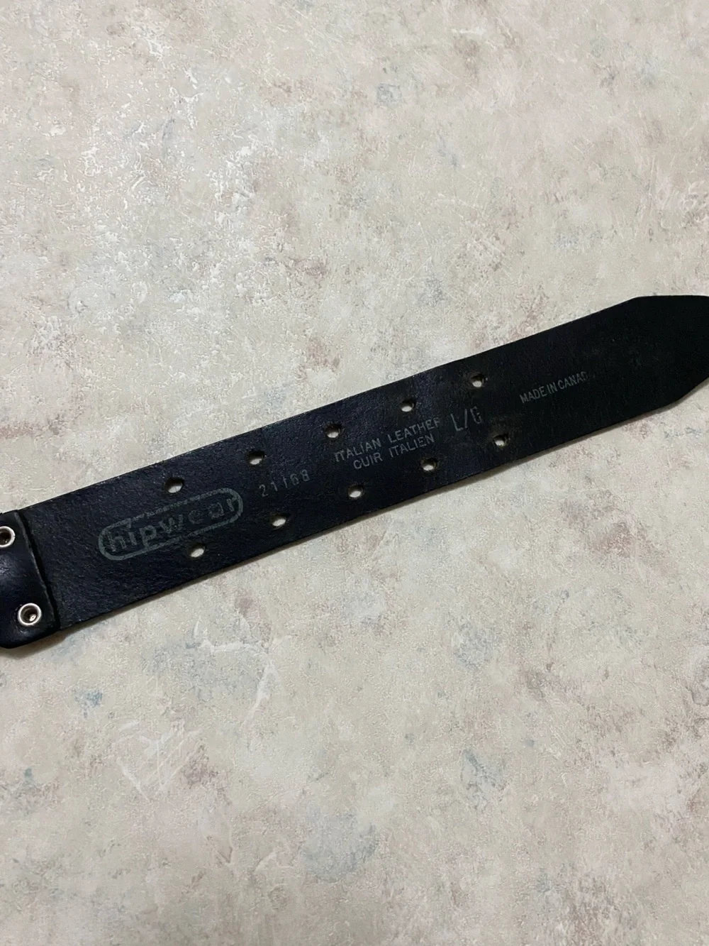 Hipwear Italian leather moto belt y2k vintage